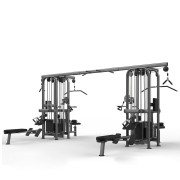 Силовая станция 8-сторонняя Realleader FM-1007 (черная рама, бордовая обивка)