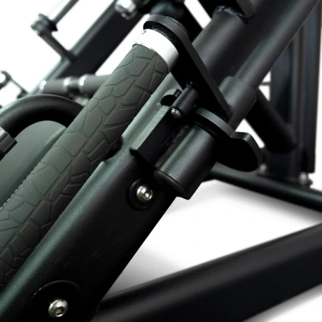 Жим ногами под углом 45 на свободных весах Realleader FM-1024D (матовая черная рама, черная обивка с белой строчкой) thumbnail