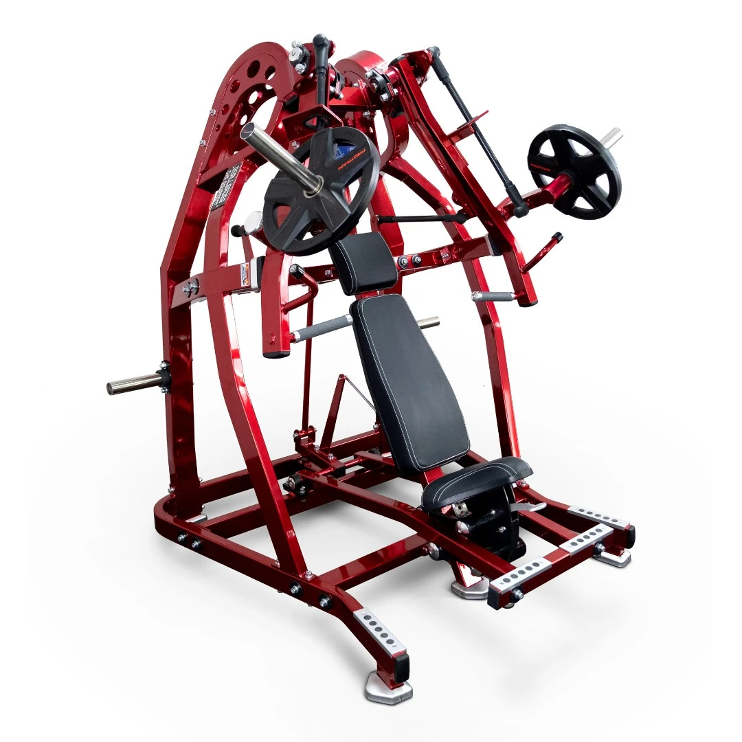 Грудной жим сидя на свободных весах Realleader LD-1001 (HSPro-1001) (красная рама, черная обивка)