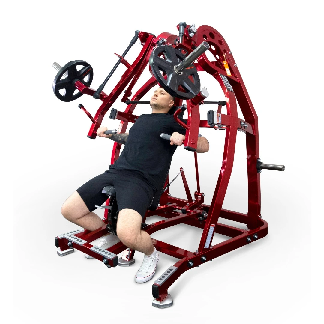 Грудной жим сидя на свободных весах Realleader LD-1001 (HSPro-1001) (красная рама, черная обивка)