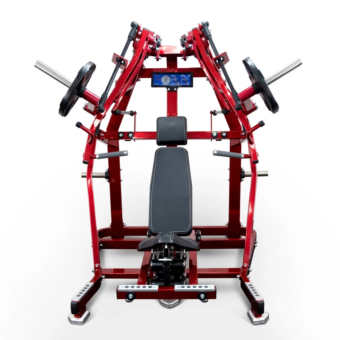 Грудной жим сидя на свободных весах Realleader LD-1001 (HSPro-1001) (красная рама, черная обивка)