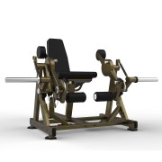 Разгибание ног сидя на свободных весах Realleader LD-2001 (HSPro-2001) (красная рама, черная обивка)