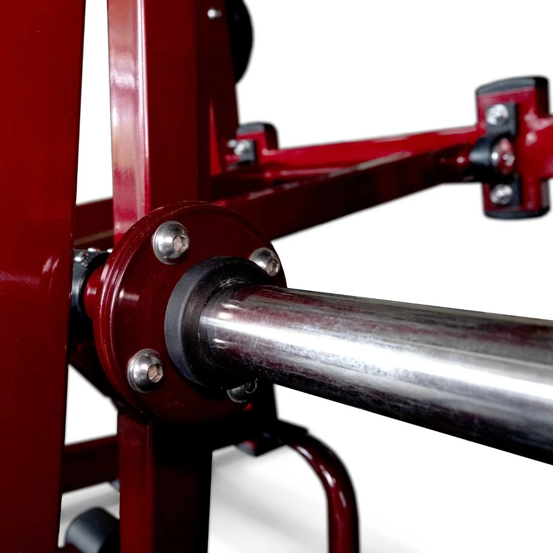 Приседания с поясом (колодец) на свободных весах Realleader LD-2004 (HSPro-2004) (красная рама, черная обивка)