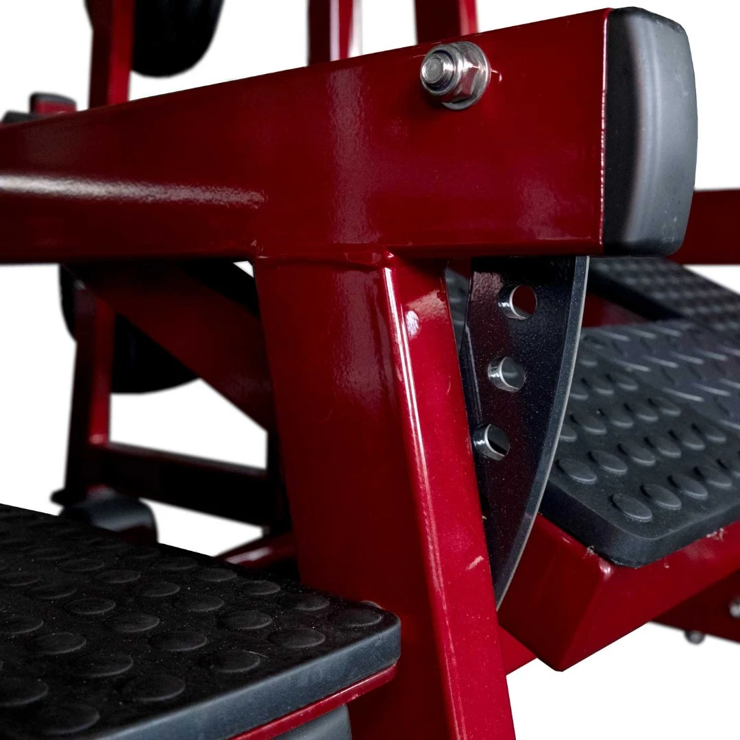 Приседания с поясом (колодец) на свободных весах Realleader LD-2004 (HSPro-2004) (красная рама, черная обивка)