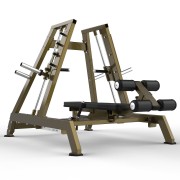 Смит-машина со сведением на свободных весах Realleader LD-1007 (для плеч и верхней части груди) (HSPro-1007) (красная рама, черная обивка)