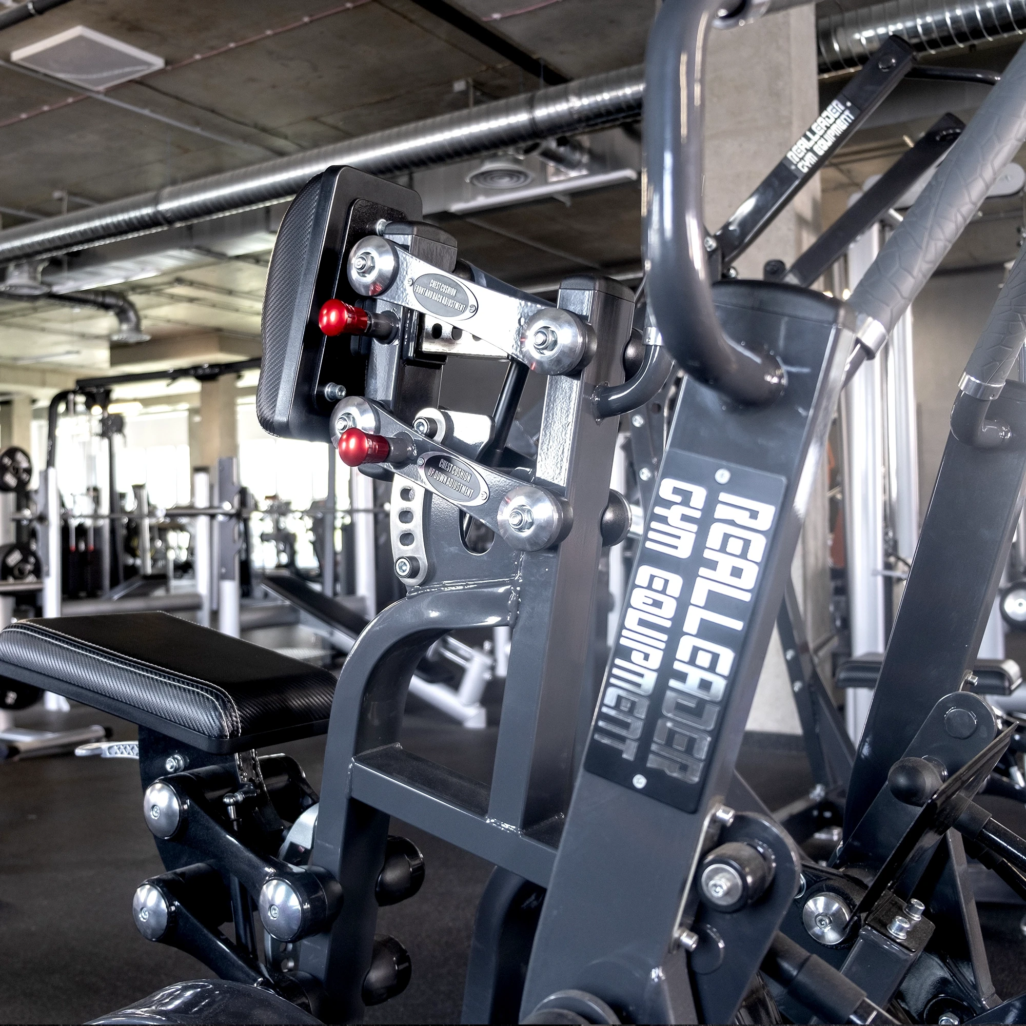 Гребная тяга на свободных весах Realleader LD-1009 (HSPro-1009) (серая рама, черная обивка)