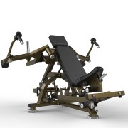 Грудной жим лежа на свободных весах Realleader LD-1013 (пек дек) (HSPro-1013) (серая рама, черная)