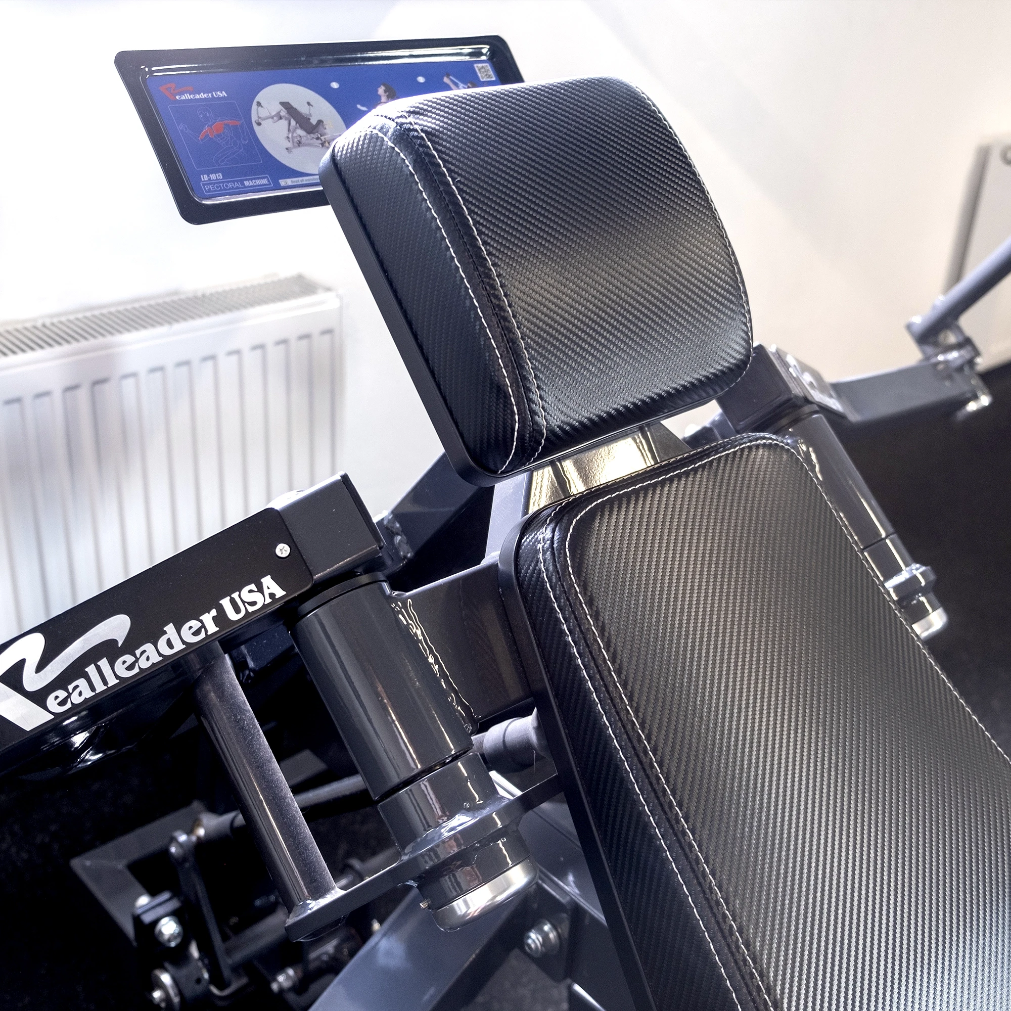 Грудной жим лежа на свободных весах Realleader LD-1013 (пек дек) (HSPro-1013) (серая рама, черная)