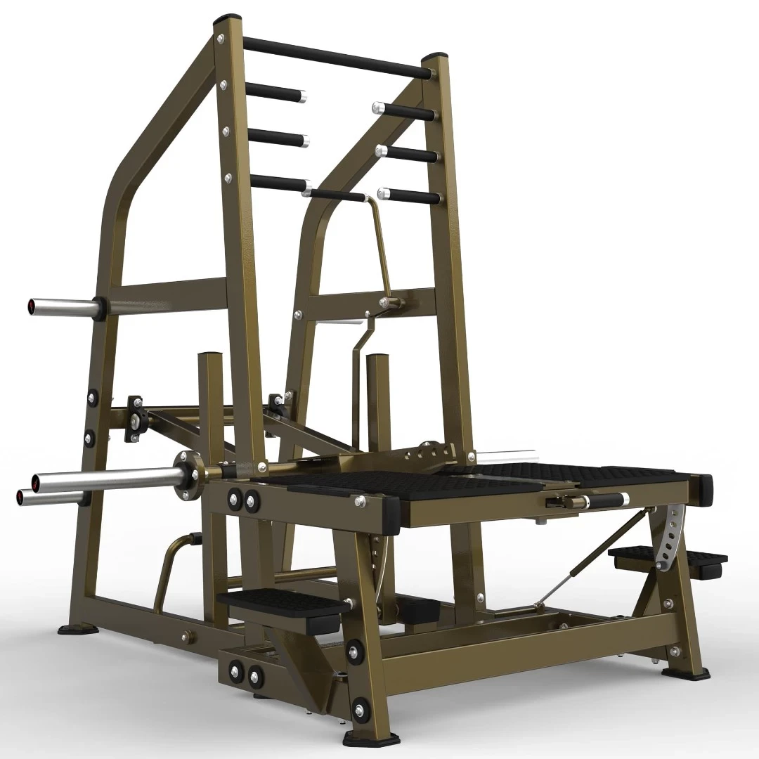 Приседания с поясом (колодец) на свободных весах Realleader LD-2004 (HSPro-2004) (серая рама, черная обивка)