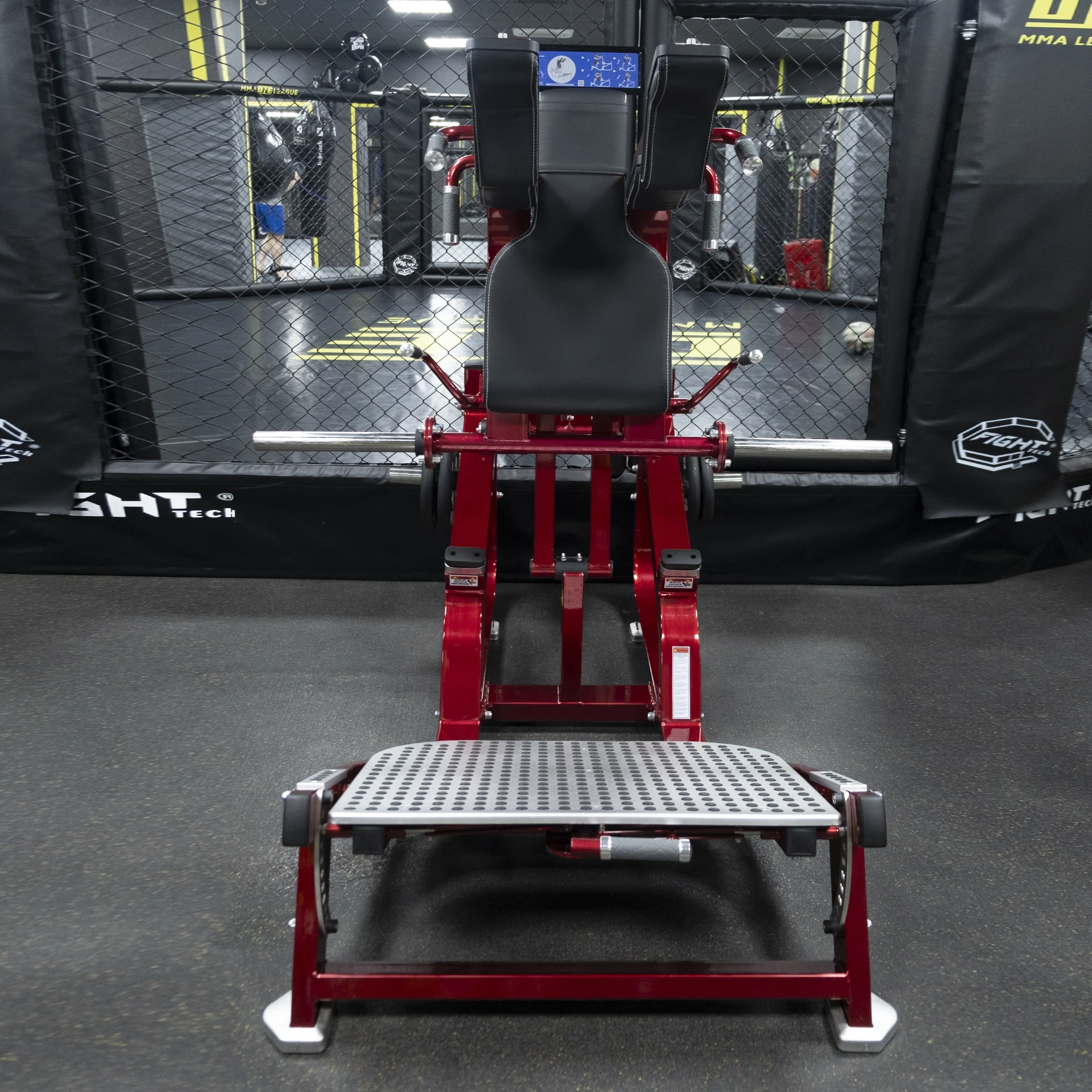 Тренажер для приседаний на свободных весах Realleader LD-2003 (двусторонний) (HSPro-2003) (серая рама, черная обивка)