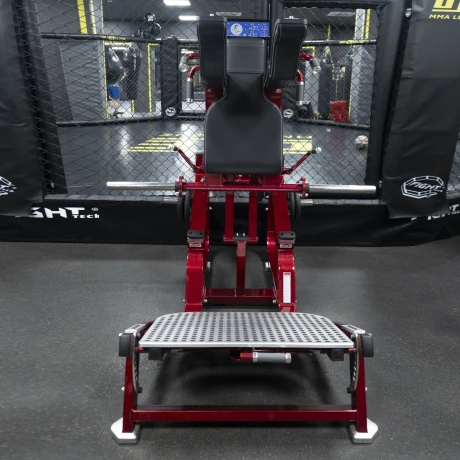 Тренажер для приседаний на свободных весах Realleader LD-2003 (двусторонний) (HSPro-2003) (черно-красная рама, черная обивка) thumbnail