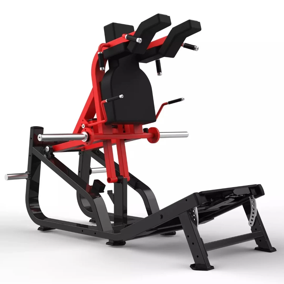 Тренажер для приседаний на свободных весах Realleader LD-2003 (двусторонний) (HSPro-2003) (черно-красная рама, черная обивка)