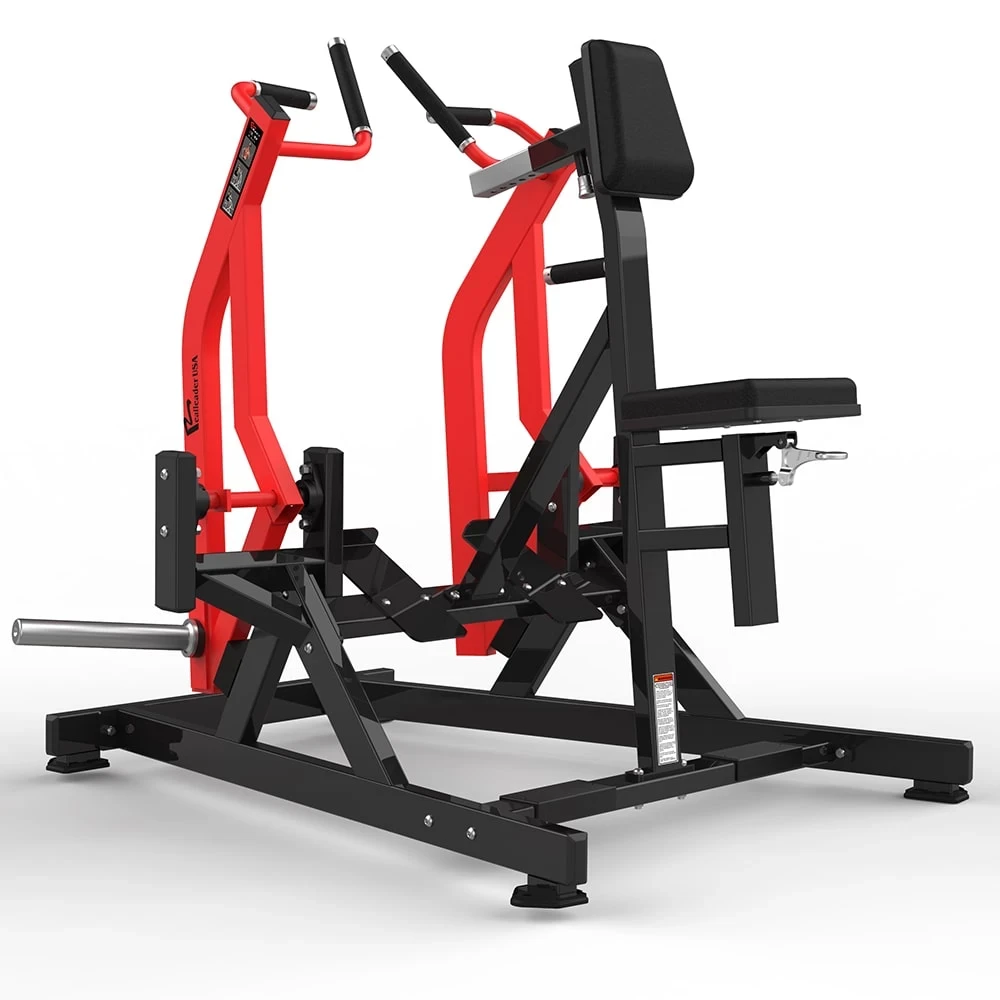 Гребная тяга на свободных весах Realleader RS-1011 (HS-1011) (черно-красная рама, черная обивка)