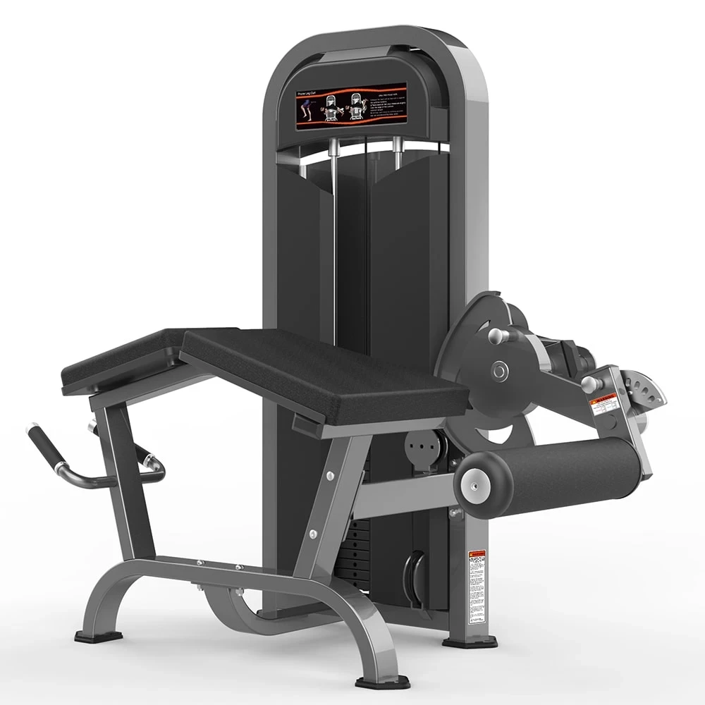 Сгибание ног лежа Realleader M2-1006 (оливковая рама, коричневая обивка)