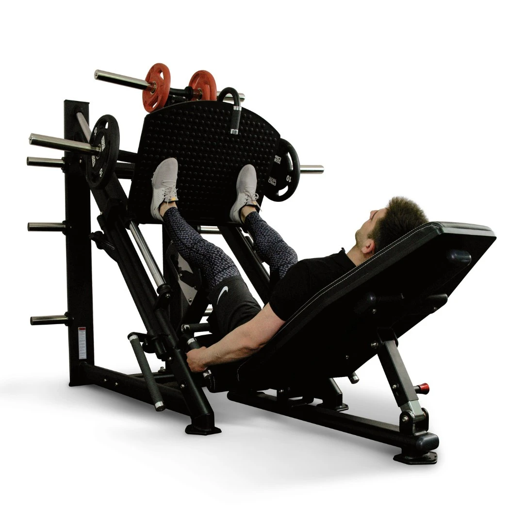 Жим ногами под углом 45 на свободных весах Realleader FM-1024D