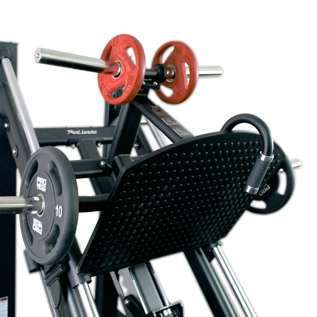Жим ногами под углом 45 на свободных весах Realleader FM-1024D