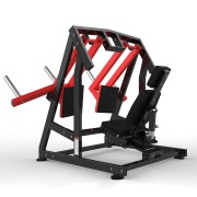 Жим ногами сидя на свободных весах Realleader RS-1023 (изолированный) (HS-1023) (черно-красная рама)