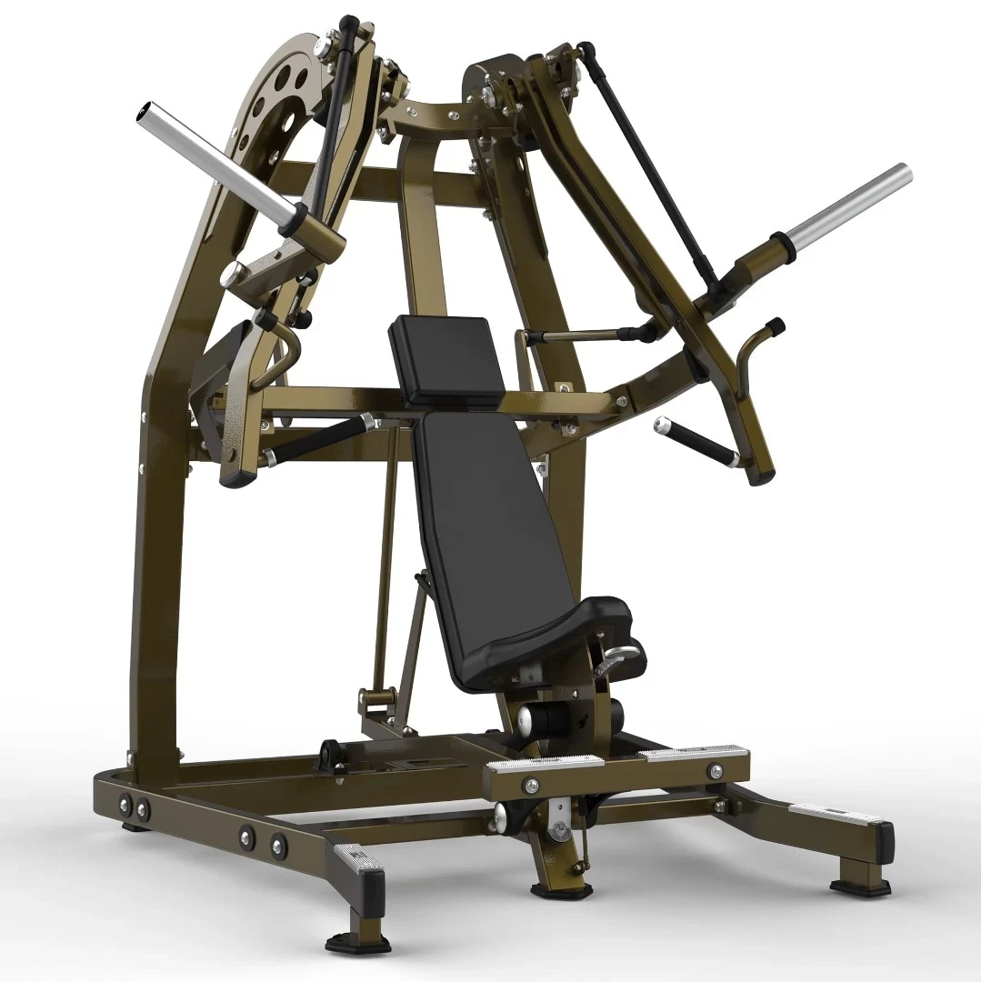 Грудной жим сидя на свободных весах Realleader LD-1001 (HSPro-1001) (синяя рама, черная обивка)