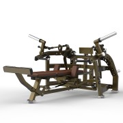 Жим лежа от груди на свободных весах Realleader LD-1002 (HSPro-1002) (темно-серая рама, черная обивка)