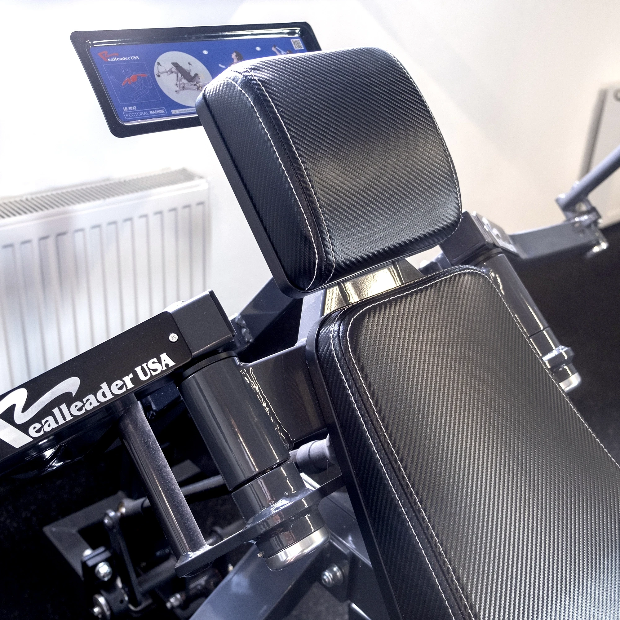 Грудной жим лежа на свободных весах Realleader LD-1013 (синяя рама, черная обивка) (пек дек) (HSPro-1013) (серая рама, черная)