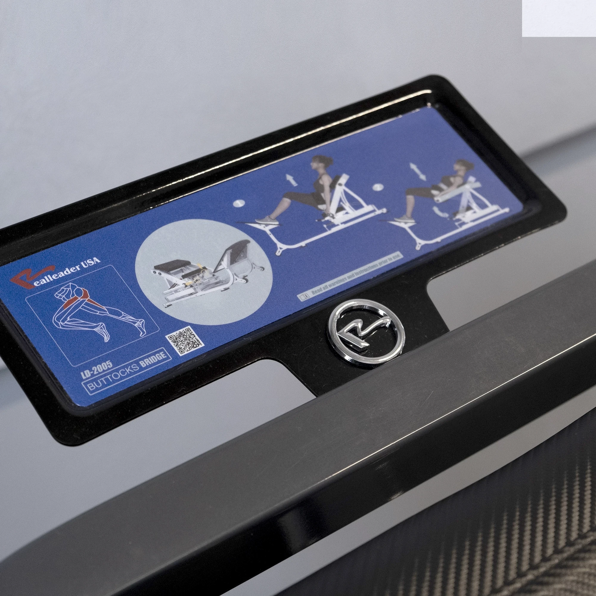 Ягодичный мостик на свободных весах Realleader LD-2005 (HSPro-2005) (синяя рама, черная обивка)