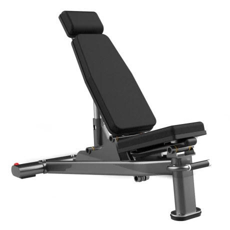 Скамья многофункциональная регулируемая Realleader FW-1013A (синяя рама, черная обивка)