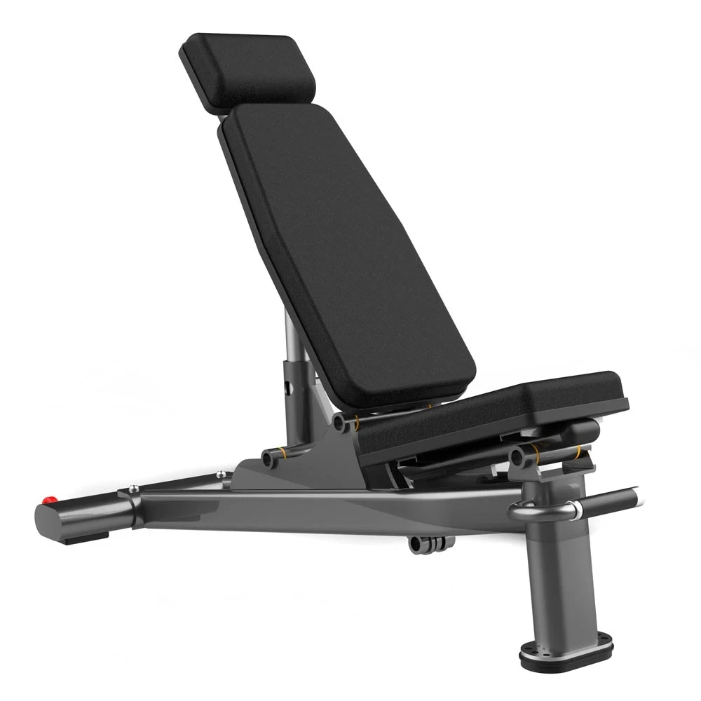 Скамья многофункциональная регулируемая Realleader FW-1013A (черная рама, бордовая обивка)