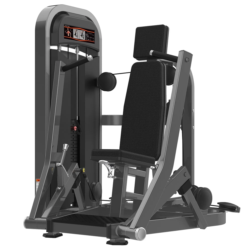 Грудной жим сидя Realleader M2-1001 (черная рама, черная обивка)