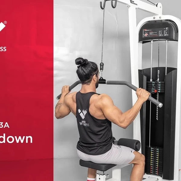 Тяга верхнего блока Realleader M2-1013A (черная рама) video preview