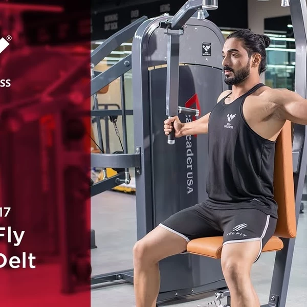 Баттерфляй/задняя дельта Realleader M2-1017 (черная рама, черная обивка) video preview