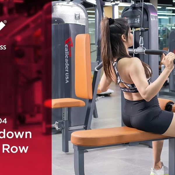 Тяга верхнего/нижнего блоков Realleader PF-1004 (черная матовая рама, черная обивка) video preview