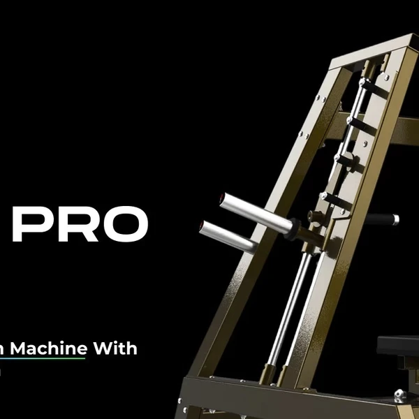 Смит-машина со сведением на свободных весах Realleader LD-1007 (для плеч и верхней части груди) (HSPro-1007) (красная рама, черная обивка) video preview