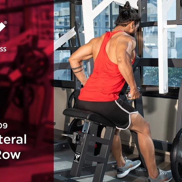 Горизонтальная (гребная) тяга на свободных весах Realleader RS-1009 (HS-1009) (оливковая рама, коричневая обивка) video preview