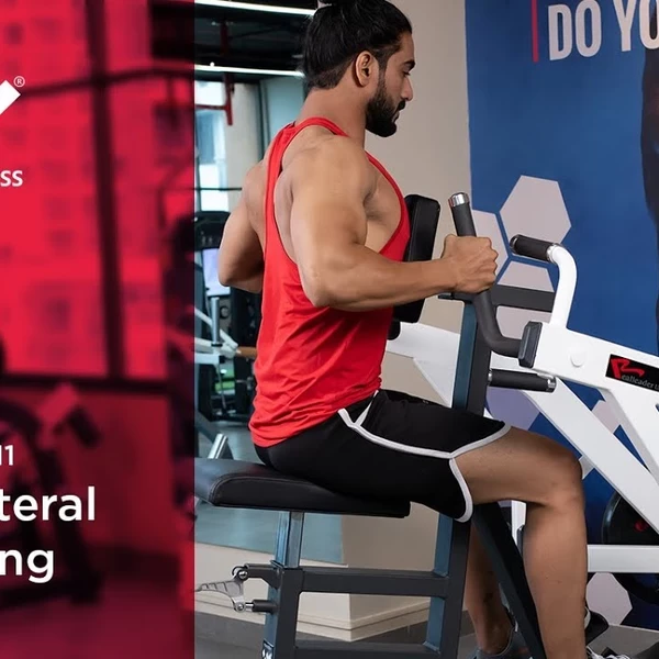 Гребная тяга на свободных весах Realleader RS-1011 (HS-1011) (черно-красная рама, черная обивка) video preview