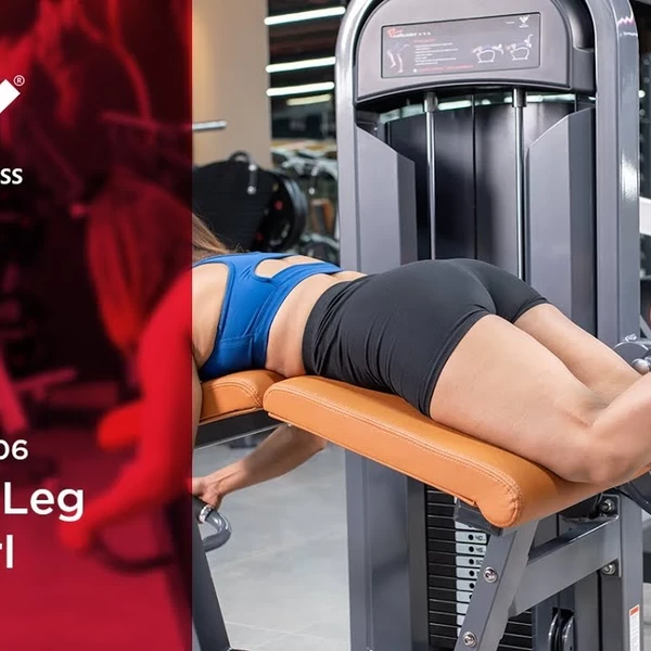 Сгибание ног лежа Realleader M2-1006 (оливковая рама, коричневая обивка) video preview