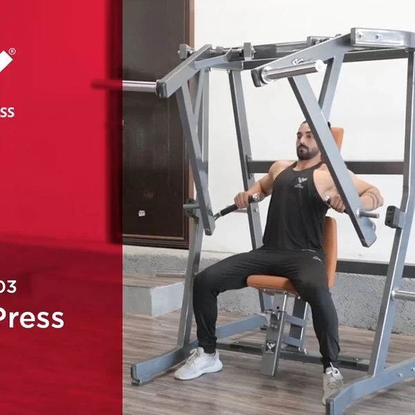 Грудной жим сидя на свободных весах Realleader RS-1003 (HS-1003) video preview