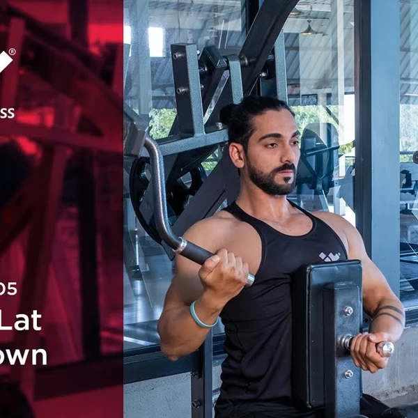 Вертикальная тяга на свободных весах Realleader RS-1005 (HS-1005)  (красная рама) video preview