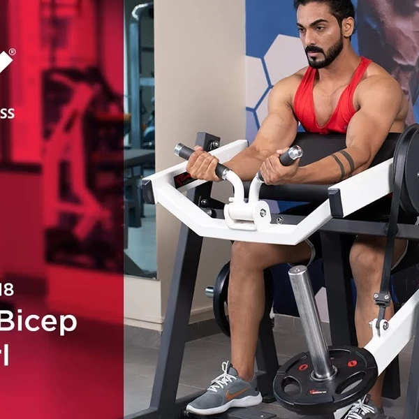 Бицепс сидя на свободных весах Realleader RS-1018 (HS-1018) video preview