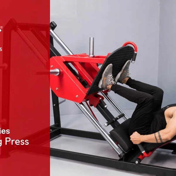 Жим ногами под углом 45 на свободных весах Realleader RS-1029 (HS-1029) (оливковая рама, коричневая обивка) video preview